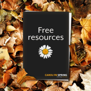Free trauma resources and trauma training from Carolyn Spring